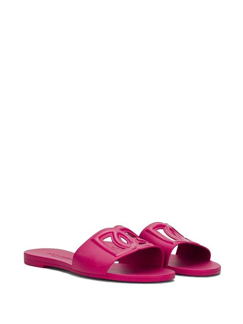 dolce gabbana pink slides|dolce and gabbana ladies sandals.